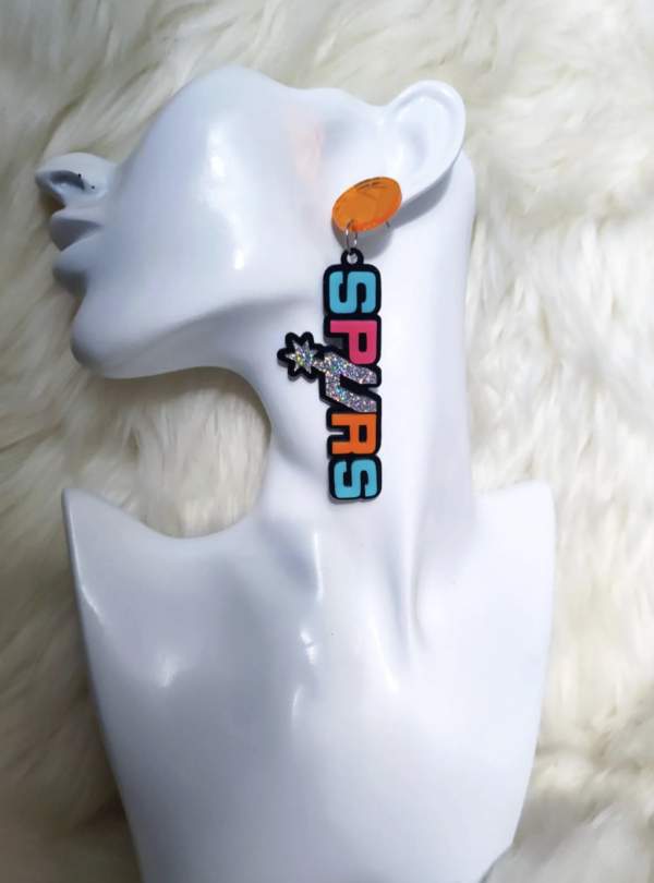 SA SPURS Multi colored earrings